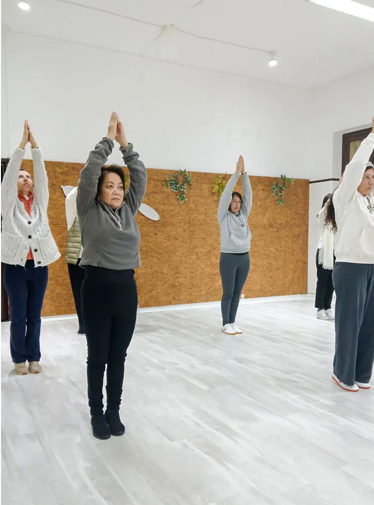Aula de Qui Gong da Academia Wu Wei - Artes Orientais de Mafra