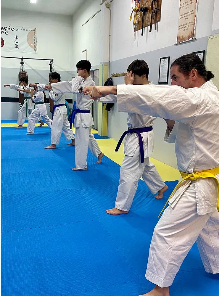 Exemplo de imagem de aula de Kenpo da Academia Wu Wei - Artes Orientais de Mafra
