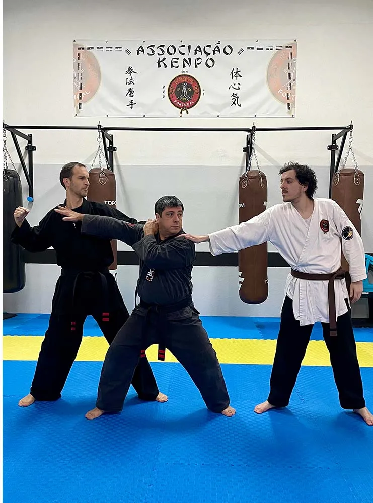 Exemplo de imagem de aula de Kenpo da Academia Wu Wei - Artes Orientais de Mafra