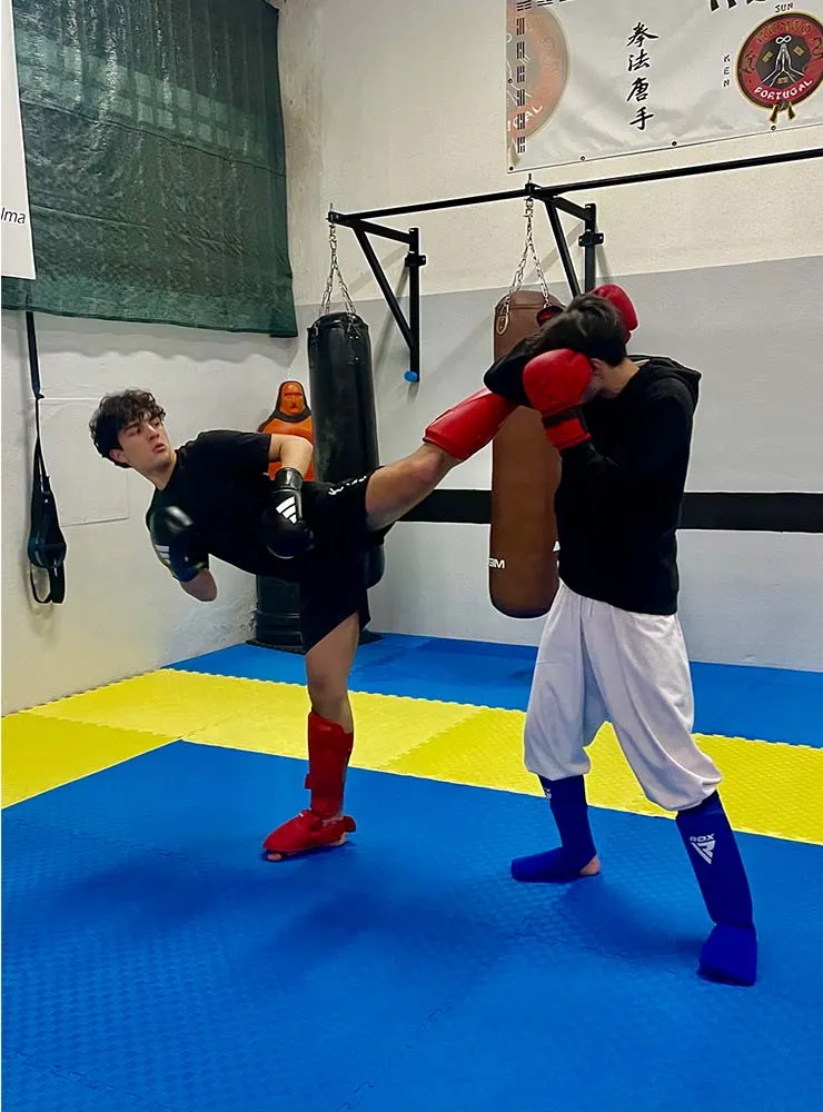 Exemplo de imagem de aula de Kenpo da Academia Wu Wei - Artes Orientais de Mafra